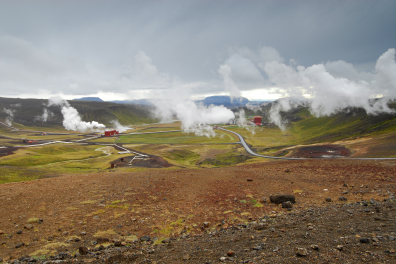 Géothermie (Centrale de Krafla, Islande)
